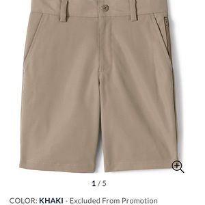 2-NWOT size 18 boys Lands end Active uniform shorts.